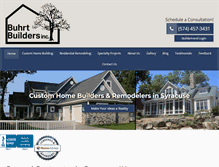 Tablet Screenshot of buhrtbuilders.com